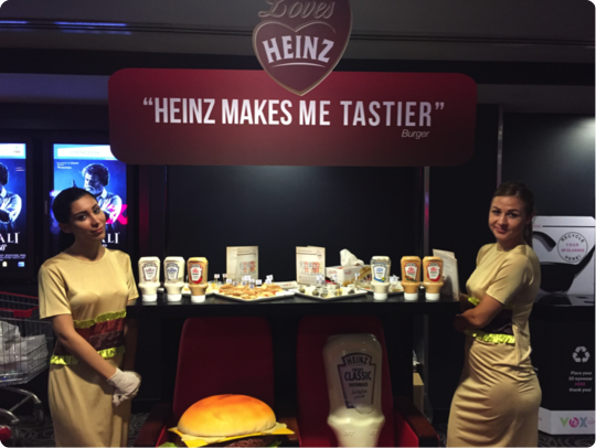 Heinz Cinema Brand Activation at VOX Cinemas