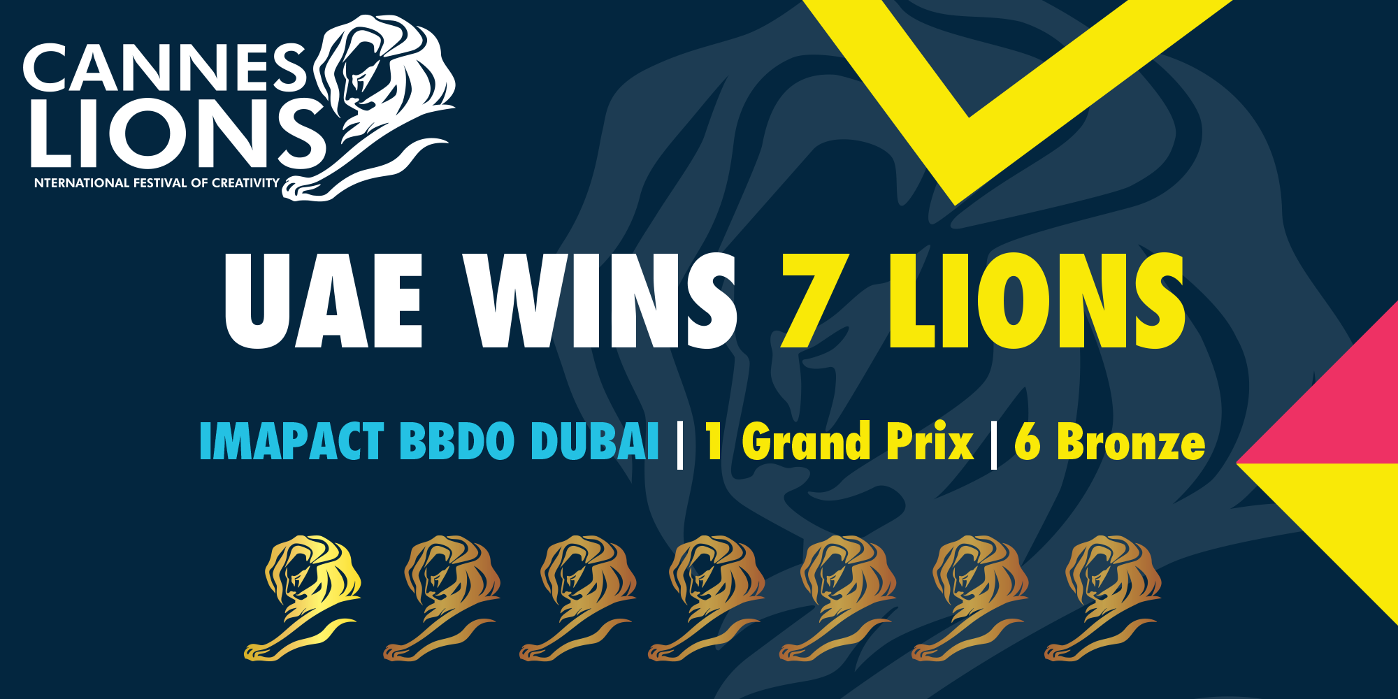 Impact BBDO Dubai Wins Seven Lions at Cannes Lions 2019