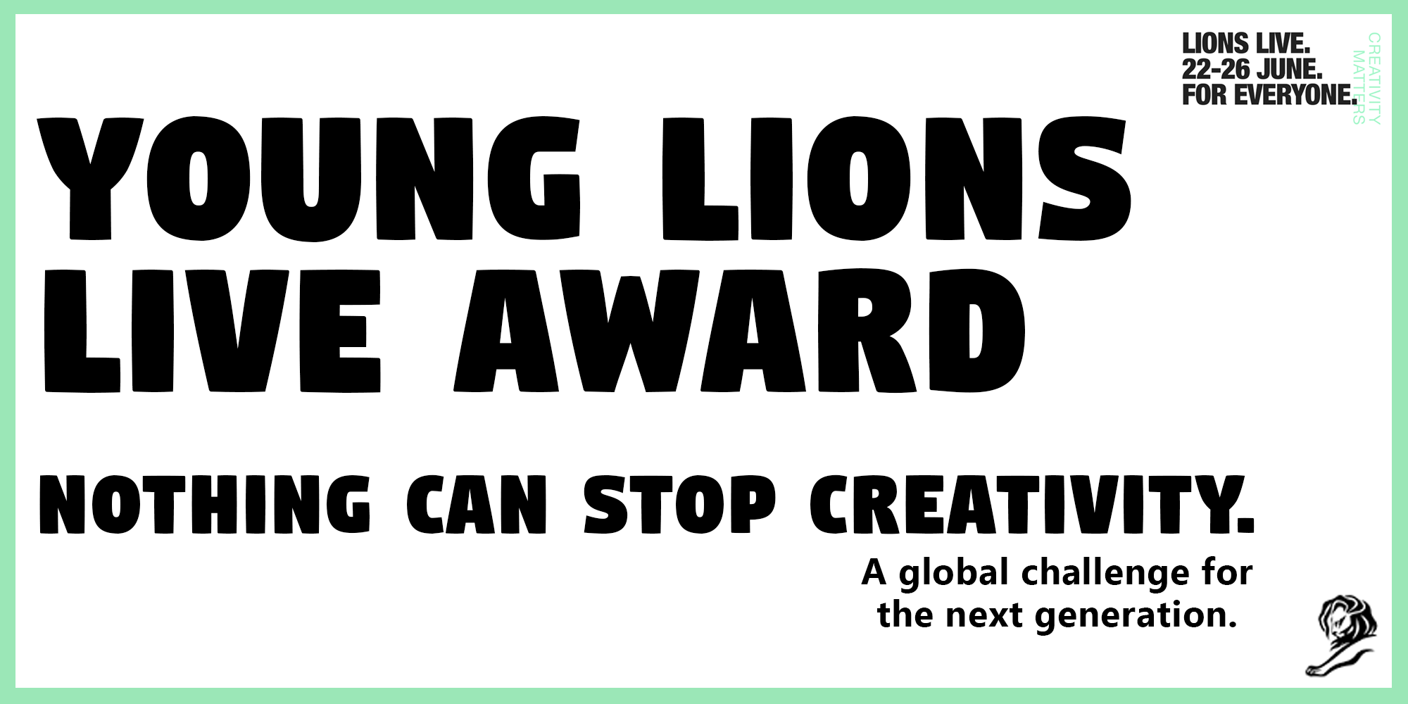 Young Lions Live Award in Partnership with the UN World Food Programme